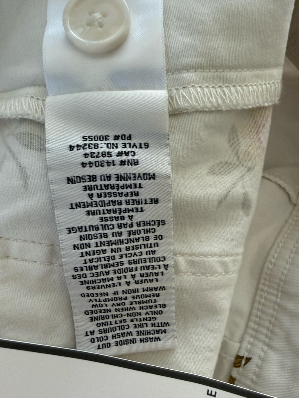 Bagatelle Collection NWT Cream/sunflower cotton twill pants size 8 - Picture 4 of 8
